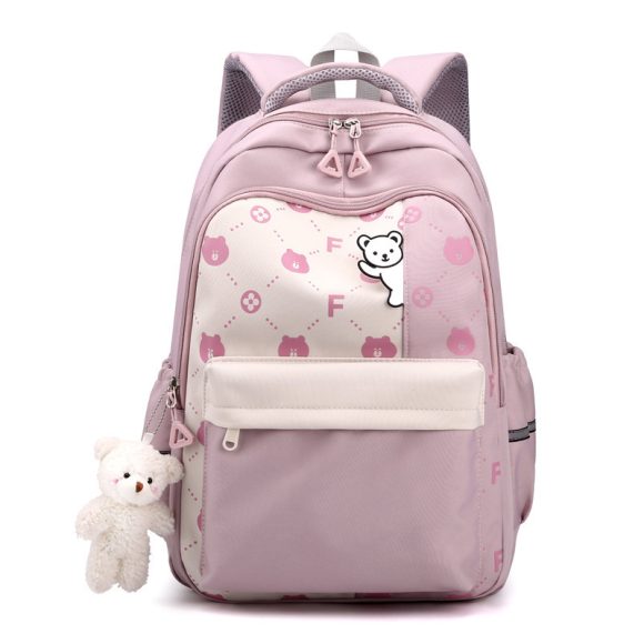 Schoolbag Lightweight And Large Capacity Elementary School Studebt Cute Bear Backpack - Image 4