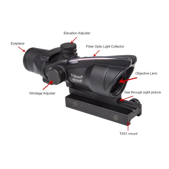 Maku metal sight 4x32 eating chicken outdoor sports quadruple lens - Image 10