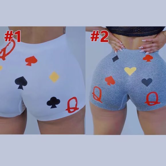 Women's Skinny Print Shorts Yoga Pants - Image 9