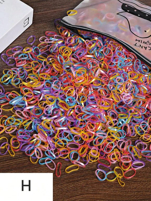 Children Rubber Band Small Size Girls' Baby Disposable Rubber Band Color Hair Band - Image 10