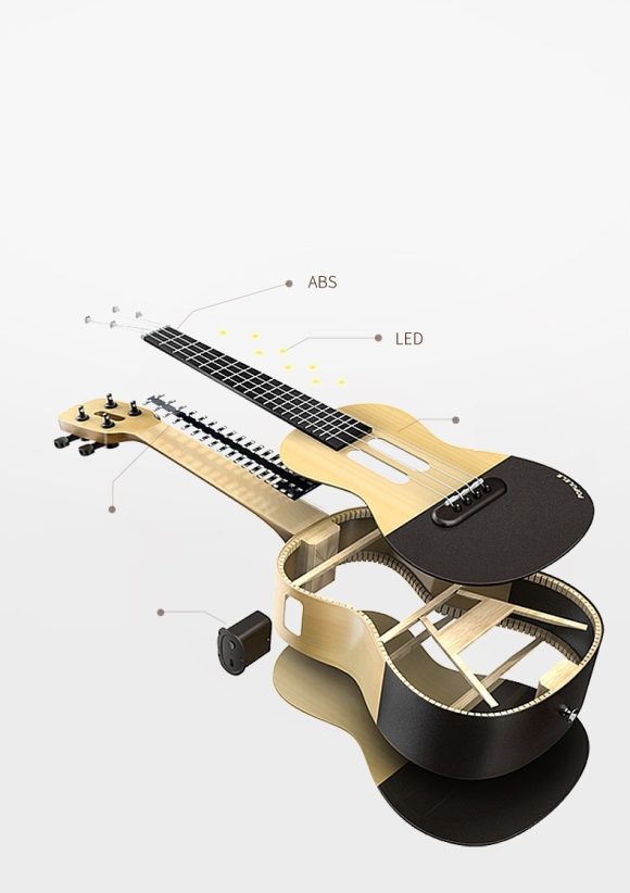 Smart Ukulele U1 Learning Spruce Gift Package Game Entrance Smart APP Small Guitar - Image 8
