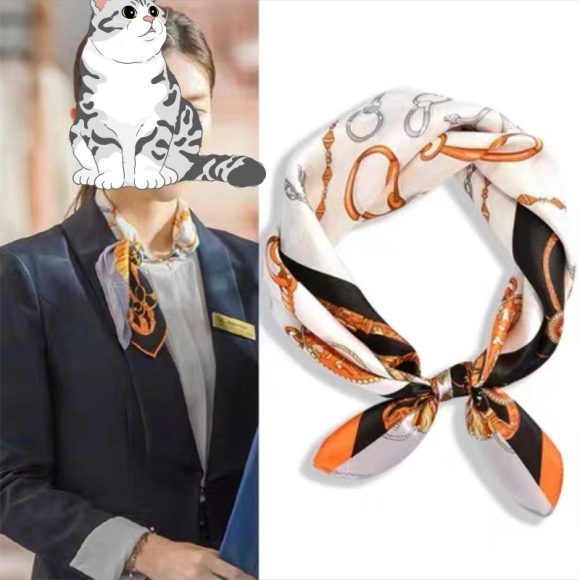 Crepe Satin Scarf For Women - Image 10