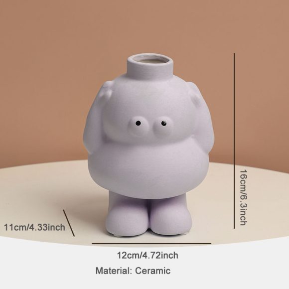 Nordic Ins Abstract Human Shape Ceramic Vase Living Room Bedroom Desktop Flower Arrangement Art Vase Home Decoration Accessories - Image 4