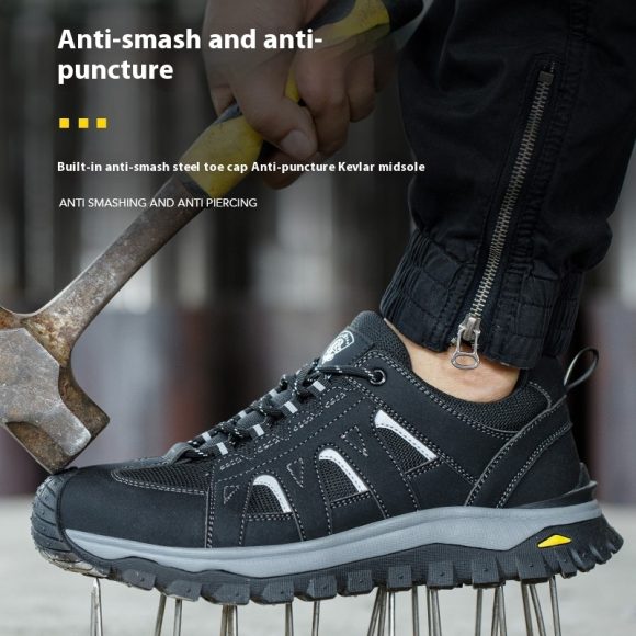 Men's Deodorant Toe Cap Lightweight Protective Footwear - Image 7