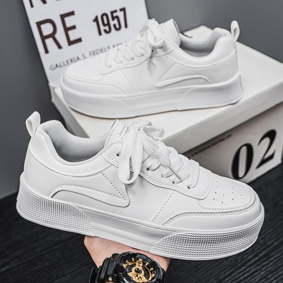 Sneakers Casual Versatile White Sports Men's Shoes - Image 6