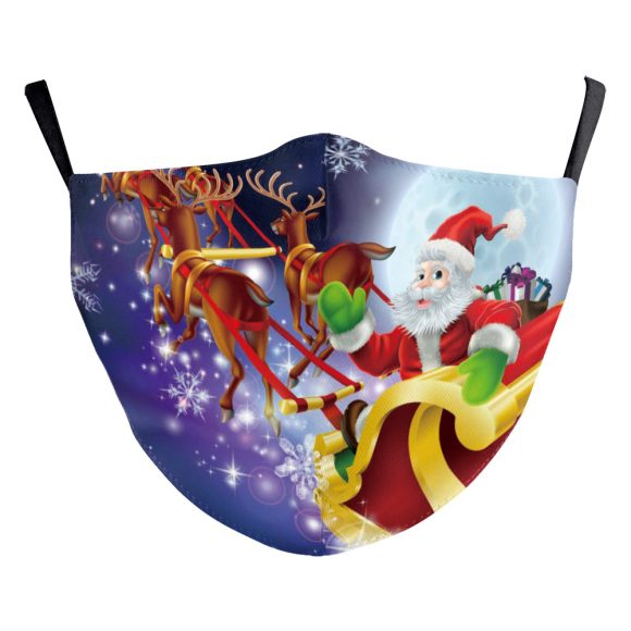 Santa Elk Digital Printing Double-layer Dust Mask - Image 2