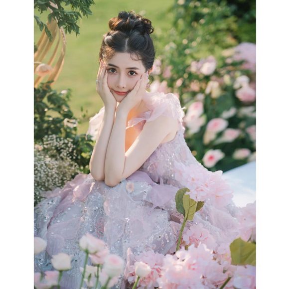 Toast Dress Lace A- Line Style Bridal Marriage Engagement Evening Dress - Image 9