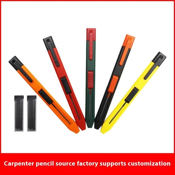 Plastic Woodworking Propelling Pencil Woodworking Special Thick Lead Mark Drawing Line Pencil - Image 2