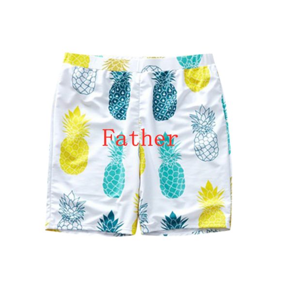 Parent Child Swimsuit Euro American Letter Parent Child Swimsuit Beach Swimsuit - Image 3