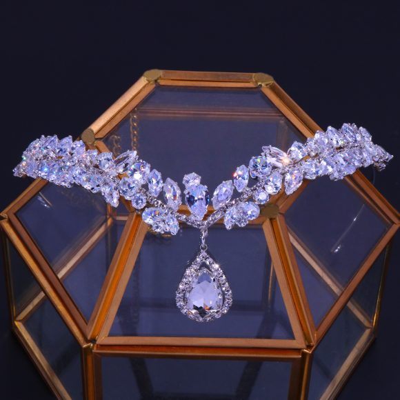 Head Chain Bridal Jewelry Women Luxury High-end Zircon Headband - Image 4