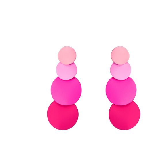 Macaron Wafer Tassel Stud Earrings Korean Style - Image 4
