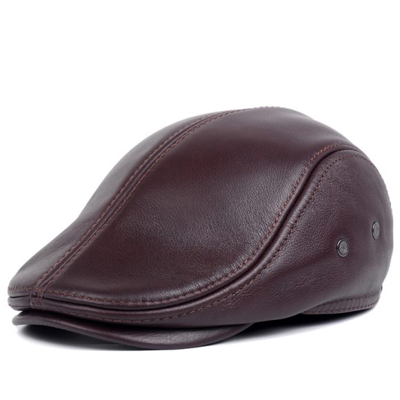 Middle-aged And Elderly Casual Leather Hats - Image 3