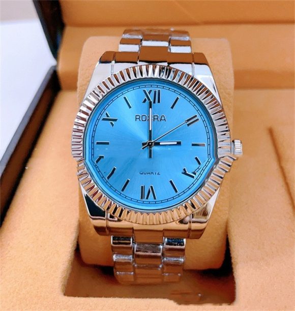 Foreign Trade Roman Scale Men's Steel Strap Watch In Stock Wholesale Rosra Fashion Fashion Quartz Couple Watch - Image 2