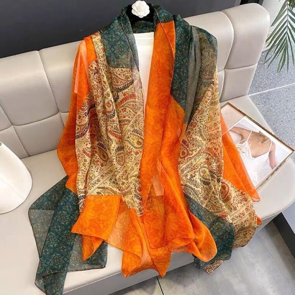 Silk All-matching Yousoft Scarf Long Elegant Scarf - Image 10