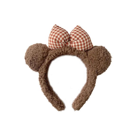 Cute Bow Bear Ear Headband Face Wash Headband - Image 4