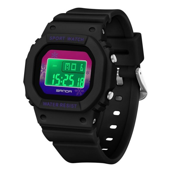 Square Electronic Watch Colorful Creativity For Male And Female Students - Image 6