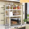 Multi-functional Kitchen Microwave Oven Storage Double-layer Kitchen Seasoning Rack - Image 9