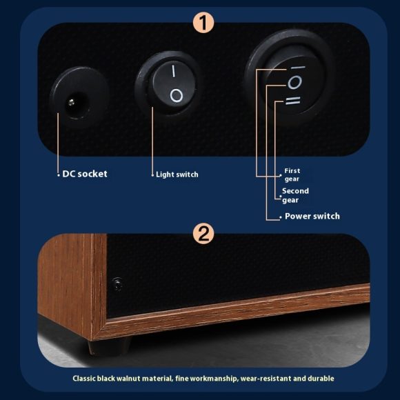 Black Walnut Single Meter Vertical Automatic Mechanical Watch Shaker - Image 5