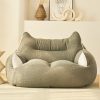 Solid Color Removable And Washable Teddy Hair Beanbag Cover - Image 8