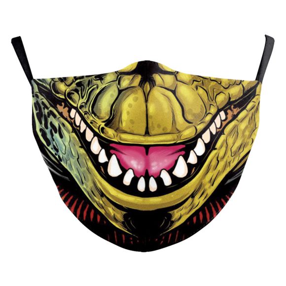 Wansheng Digital Printing Face Animal Tiger Ear Hanging Double-layer Mask - Image 2