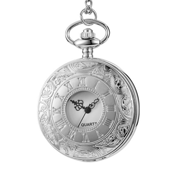 Quartz Pocket Watch Retro Roman Style Hollow-out - Image 7