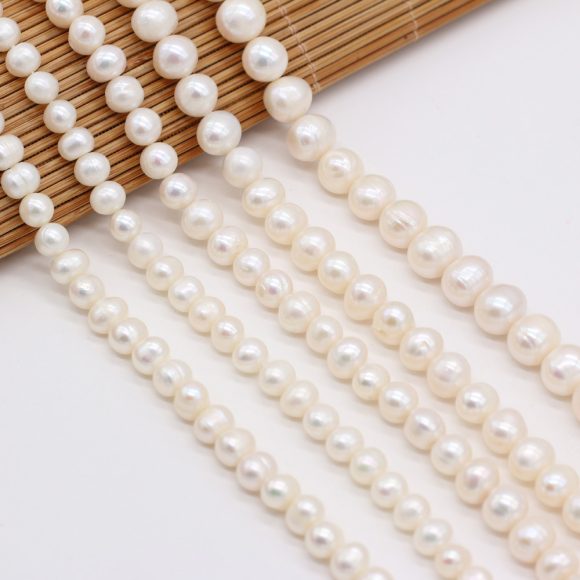 Natural Freshwater Circular Pearl White - Image 4
