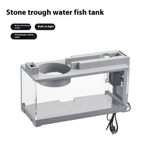 Micro Landscape Fish Tank Small Creative Filter Mute Water Flow - Image 9