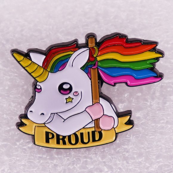 Cartoon Rainbow Metal Brooch - Image 10