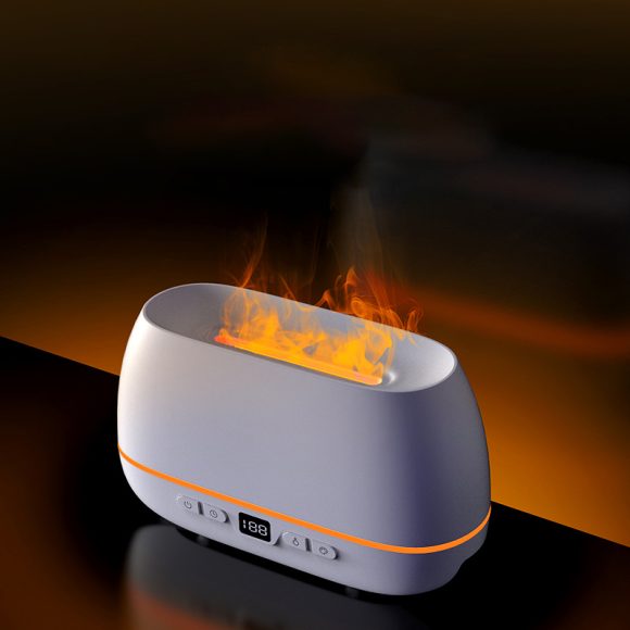 Dropshipping 3D Flame Humidifier 200ml USB Flame Aroma Diffuser Household Humide Aromatherapy Diffuser - Image 4