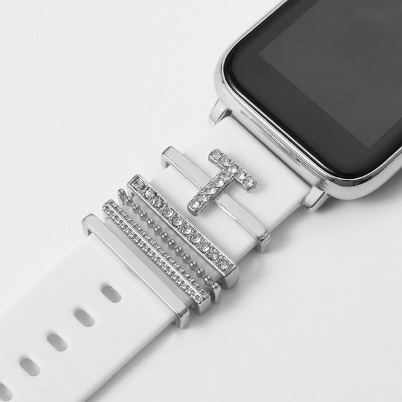 Suitable For Silicone Strap With Diamonds 26 English Letters Fashion Alloy Strap - Image 4