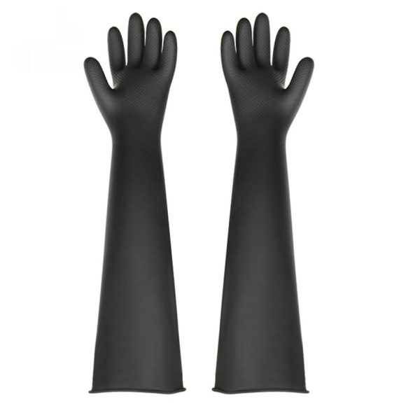 60cm Thicken And Lengthen Natural Latex Waterproof Antifouling Labor Gloves - Image 6