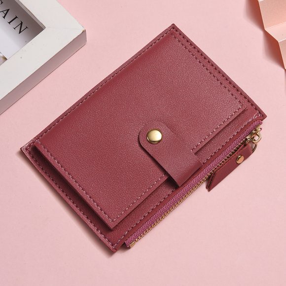 Multi Slot Student Short Zipper Coin Purse - Image 6
