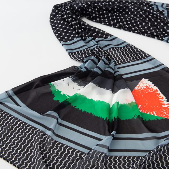 Flag Print Chiffon Scarf Arab Fashion Scarf Middle East Dubai Shawl - Image 4