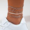 Sweet Cool Leisure Rhinestone Beach Anklet Foot Ornaments