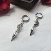 Spike Earrings Moon Star Ring Punk Earrings Gothic Earrings