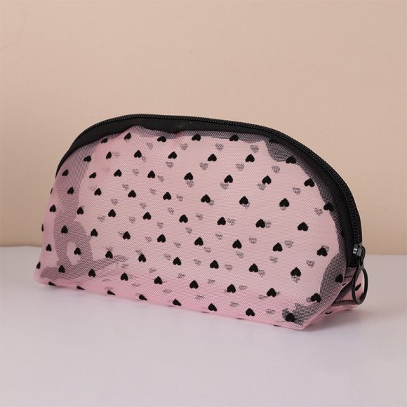 Love Cosmetic Bag Portable Large Capacity Mesh Storage Bag - Image 2