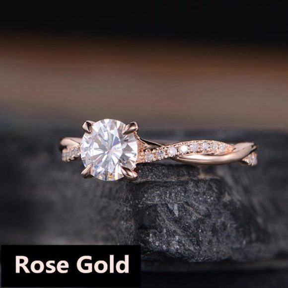 European And American Simple Plated 18K Gold Ring - Image 4