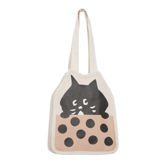 Casual Hand-carrying Cute Kitten Illustration Canvas Bag Female - Image 6