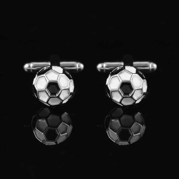 Titanium Steel Hollow Football Cufflink - Image 9