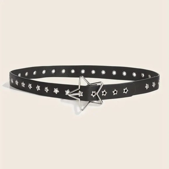 Female Punk Rivet XINGX Porous Personality Belt - Image 2