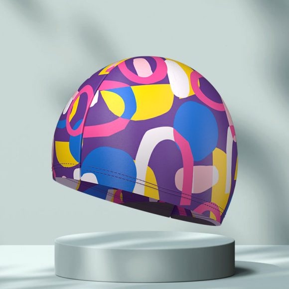 Simple Printing High Elastic Comfortable Swimming Cap - Image 6