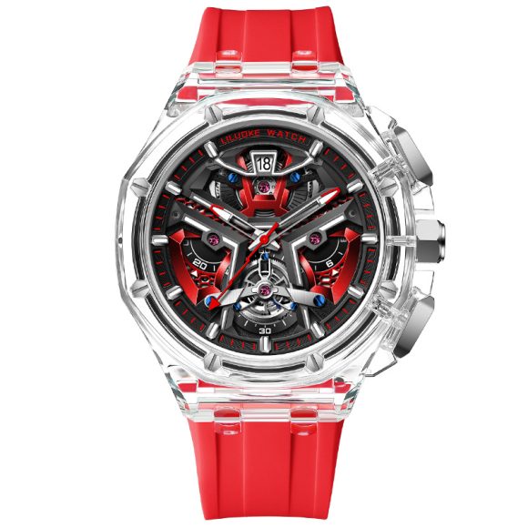 High-Grade Three-Dimensional Hollow Carved Luminous Quartz Watch - Image 3