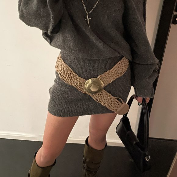 Bohemian Wide Woven Belt Women - Image 6
