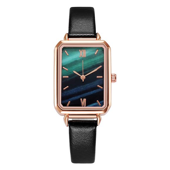 Retro Green Peacock Green Disc Watch - Image 2