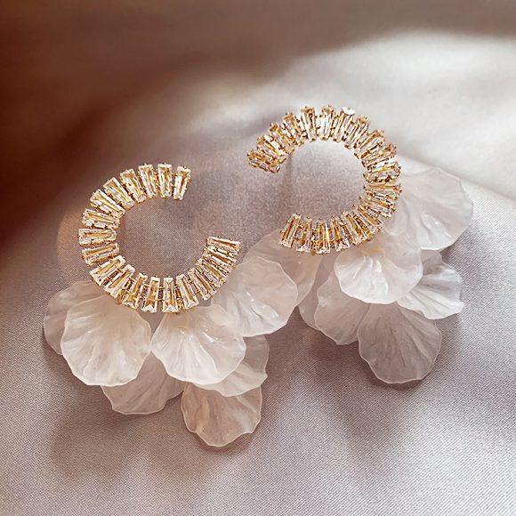 C- Ring Shell Tassel Delicate Earrings Women - Image 7