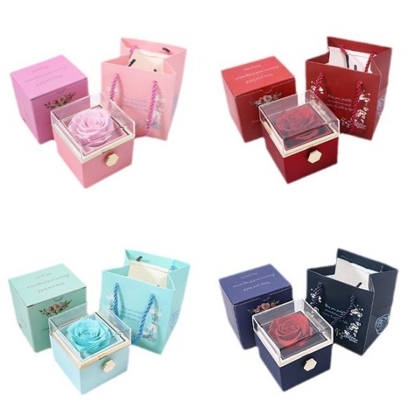 Rose Rotating Jewelry Box Necklace - Image 5