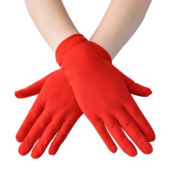 Spring And Autumn New Women's Hand Guard Milk Silk Satin Stretch Gloves - Image 3