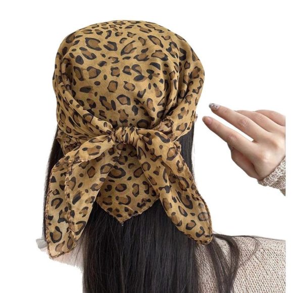 Retro Leopard Headscarf Women Girlhigh Quality Comfortablehe - Image 7