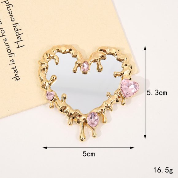 Liquid Fluid Water Drop Heart Shape Mirror Accessories - Image 5