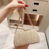 Shiny Pleated Evening Party Dress One Shoulder Prom Bag